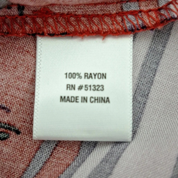 MSK "NEW" Aurora Red Floral Tropical Bohemian Halter Neck Boho Maxi Dress Size S - Picture 14 of 15